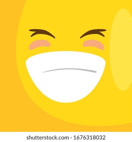 fondo con diseño de ilustración vectorial de icono sonriente emoticono