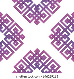 Background with endless gradient ethnic sign 