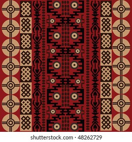 Background with ethnic African symbols