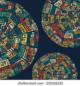 Background with ethnic elements