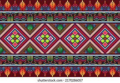 A background with an ethnic ikat pattern An abstract ethnic ikat pattern Indonesian and other Asian countries' traditional cloth design