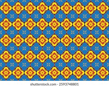 Background with an ethnic ikat pattern Abstract ethnic ikat pattern Traditional fabric design in Indonesia and other Asian countries