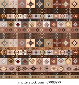 Background with ethnic motifs seamless pattern