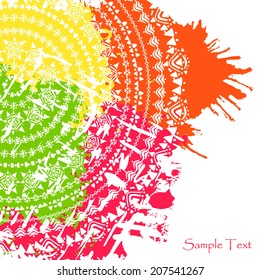 background in ethnic style