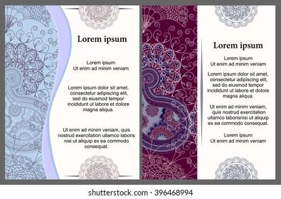 Background in ethnic traditional style. Background pattern of mandalas and paisley in Indian style.