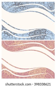 Background in ethnic traditional style. Background pattern of mandalas and paisley in Indian style.