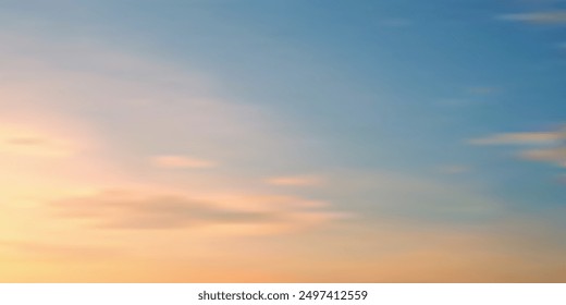 Fondo del cielo claro de la tarde con nubes suaves, colores cálidos, atmósfera tranquila.