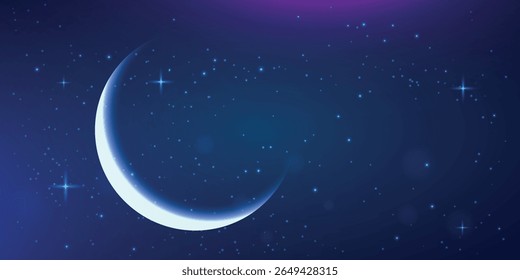 the background of an evening or night sky. It shows a puffy white cloud at the top and a silhouette of wavy hills at the bottom, creating a horizon effect.