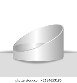 Background for exhibition in virtual space. 3D empty podium. Vector Presentation Template for your product