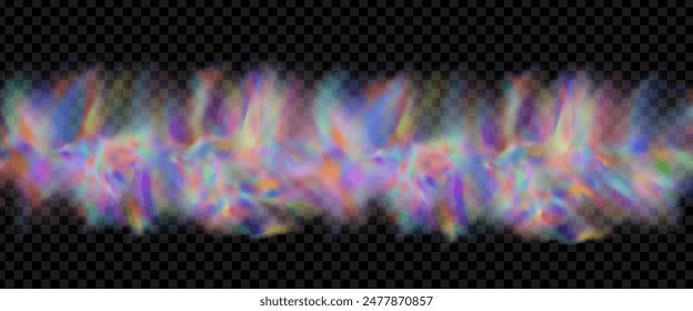 Background of an explosion of colorful smoke clouds.Multicolor fog with blue and yellow particles.Explosions of color powder.