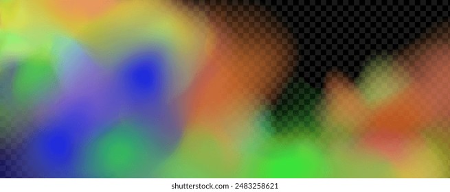 Background of an explosion of colorful smoke clouds.Multicolor fog with blue and yellow particles.Explosions of color powder.
