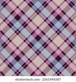 Background fabric check of texture pattern seamless with a textile plaid tartan vector in black and light colors