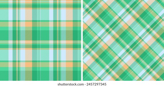 Background fabric pattern of textile tartan texture with a seamless plaid check vector. Set in nature colours for golf fashion essentials for the course.