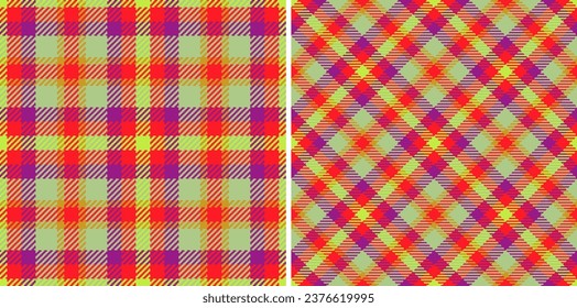 Hintergrundgewebe Tartan von Checks Textur nahtlos mit einem Muster Textil plaid Vektor in Set.