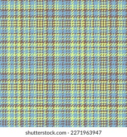 Tela de fondo textil. La textura de tartán es perfecta. Pintar el vector de patrones de comprobación en colores lima y azul.