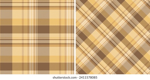 Background fabric texture of check pattern tartan with a textile vector plaid seamless. Set in coffee colours for golf fashion essentials for the course.