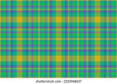 Background fabric vector. Seamless check tartan. Pattern textile texture plaid in pink and blue colors.