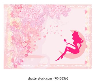 background with a fairy