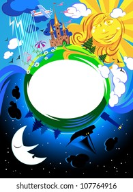 Background in the fairy-tale style