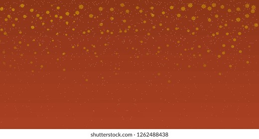 Background from falling snowflakes of different sizes. New Year card