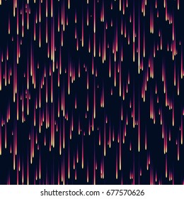 Background from falling stars. Color rain. Falling lights. Vector illustration