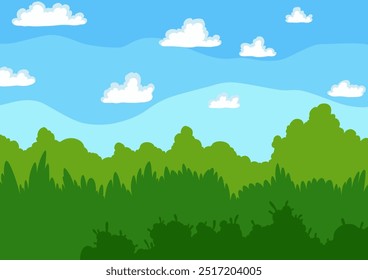 Background for a fantasy platformer game level that promises fun and excitement