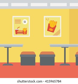 Background of fast food restaurant.