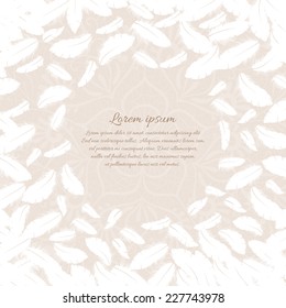 Background from feathers
