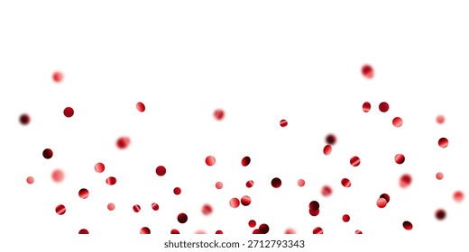 The background features red confetti arranged in a zigzag pattern for celebration. A decorative vector illustration for the festive season.