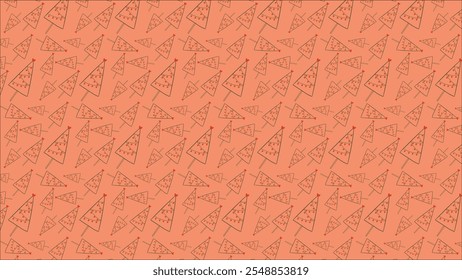 Background Featuring Abstract Christmas Trees - Ideal for Holiday Cards, Winter Prints, and Seasonal Decorations