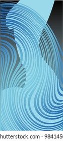 Background with a female silhouette