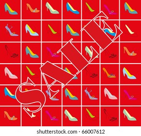 Background from feminine loafers