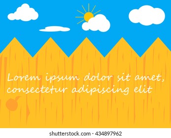 Background with fence