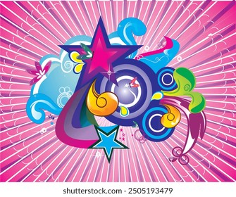 background ,Festival , event music , print 