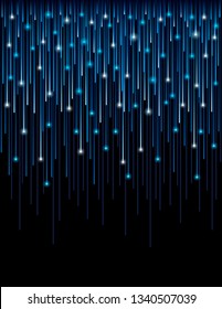 Background with fiber optic connection lines technology. Abstract blue background with optic lines. Cover Design template for the presentation, brochure, web, banner, catalog, poster - Vector