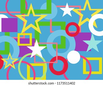 Background figure of different color