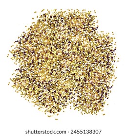 Background filled with shiny gold glitter. Vector illustration