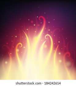 Background with fire and sparks  