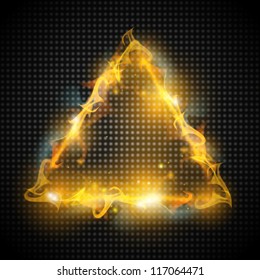 Background With Fire Triangle