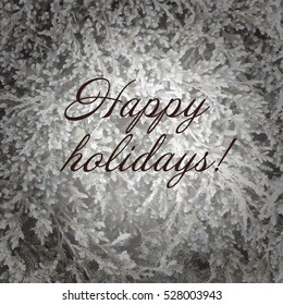 Background of fir-tree branches. Vector illustration.