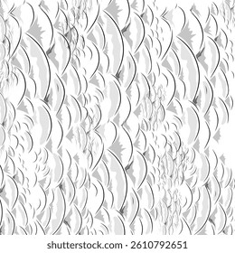 background with fish scale pattern texture on white background