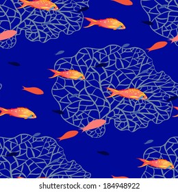 Background with fishes