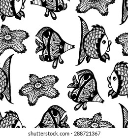 background with fishes