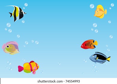background with fishes