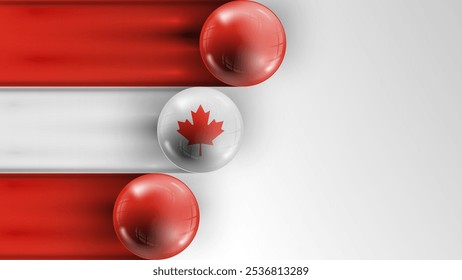 Background flag of Canada graphic and label. Element of impact for the use you want to make of it.