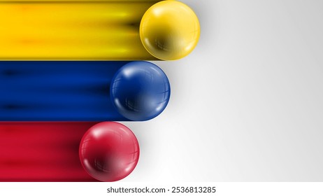 Background flag of Colombia graphic and label. Element of impact for the use you want to make of it.