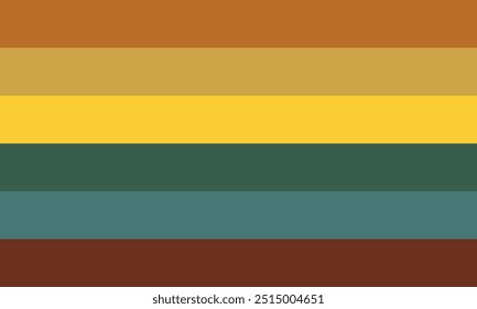 Background flag design with six color horizontal stripes.