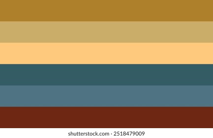 Background flag design with six color horizontal stripes.