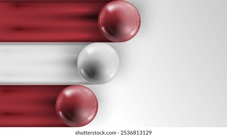 Bandeira de fundo do gráfico e rótulo da Letónia. Elemento de impacto para o uso que você deseja fazer dele.