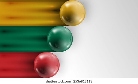 Sinalizador de plano de fundo do gráfico e rótulo da Lituânia. Elemento de impacto para o uso que você deseja fazer dele.